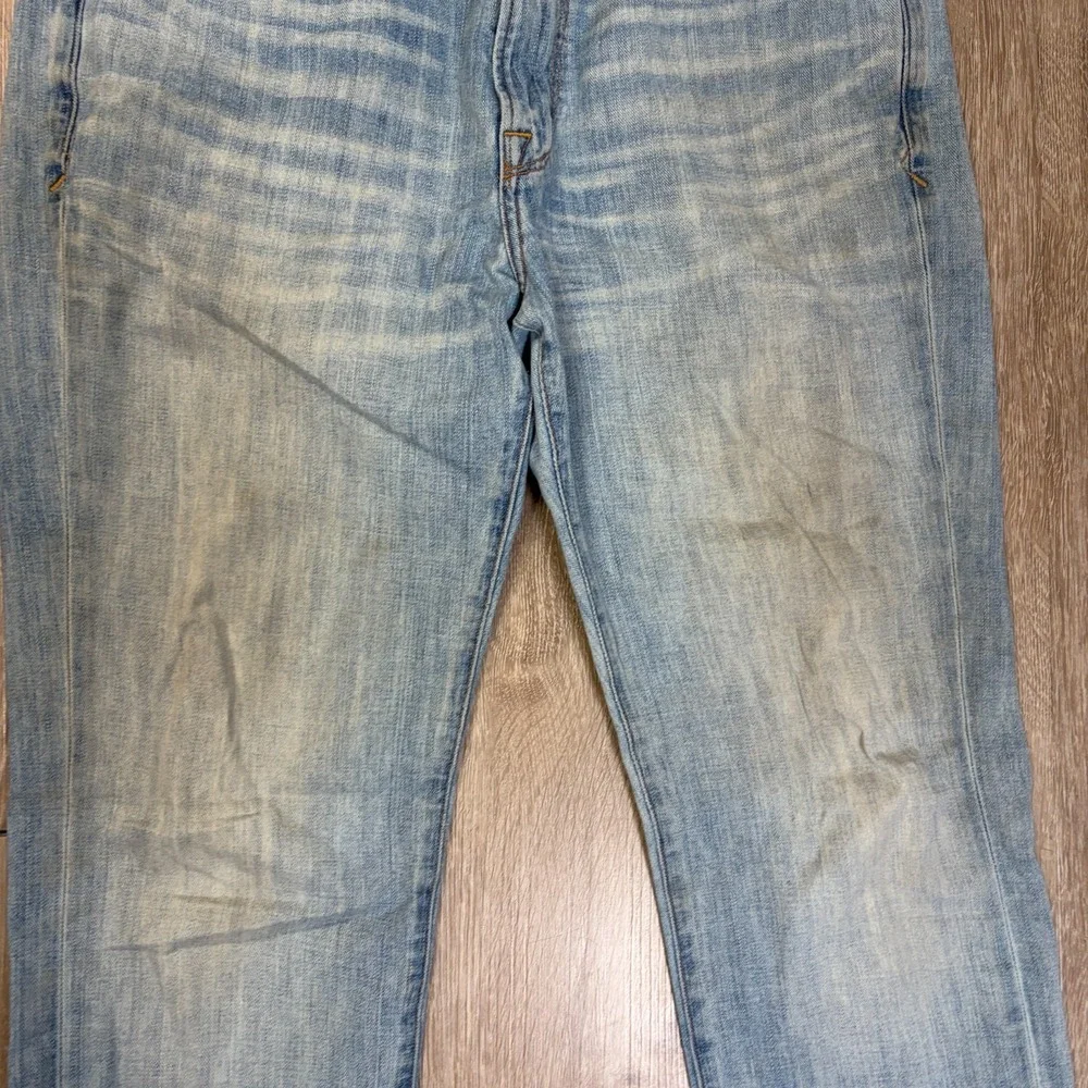 Lucky Brand 121 Heritage Slim Jeans 33x32 JEans Light Stone Wash Faded USA
